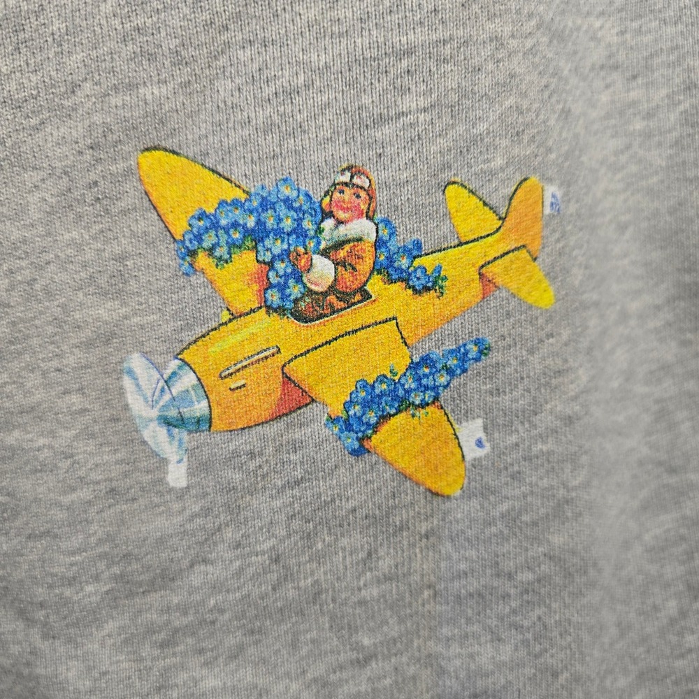 Soulland Scraps Sweatshirt Injured Bear Gray Cotton Graphic Mens XL Portugal - Picture 7 of 7